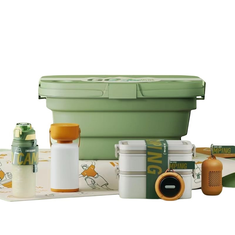 Gepersonaliseerd Logo Outdoor Camping Set Verken de landbouw door de bergen en zeeën