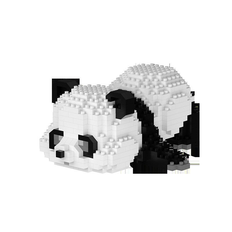 -Chic Panda bouwsteen Kleine korrels Samengesteld Plastic speelgoed 1 Kleurgraphics Printing