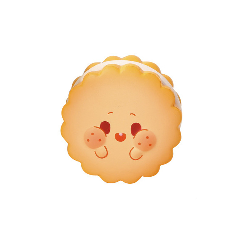 Creatieve stressverlichting zachte koekjes man speelgoed slow rebound crème nugget cake voor werknemers