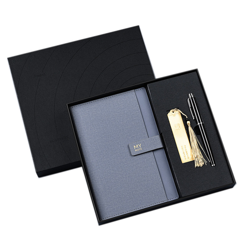 A5 Notebook Bookmark Signature Pen Set Custom Logo Business Gift Box voor sport en spelletjes