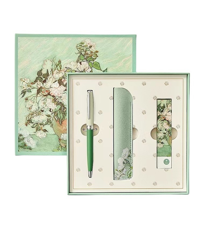 Custom Logo White Rose Pearl Pen Signature Pen voor hoog uiterlijk en neutraal kantoor