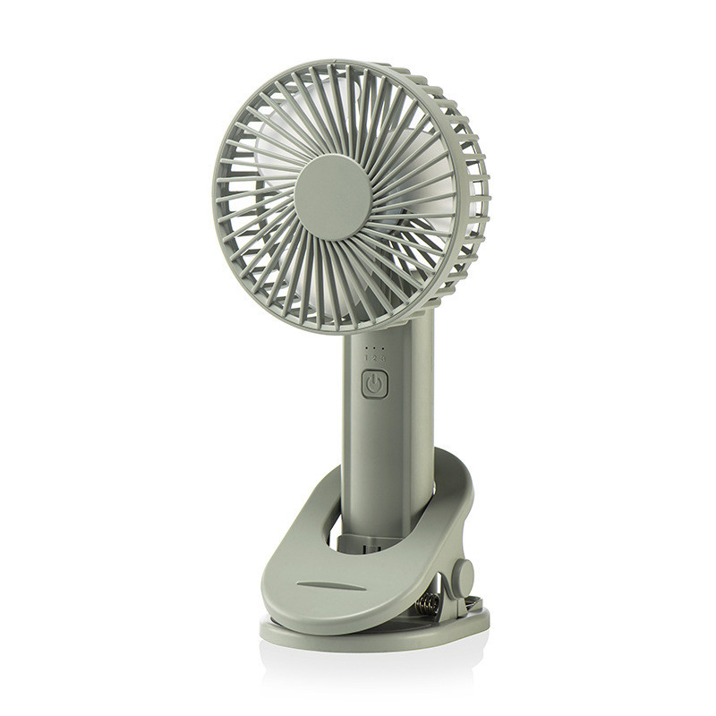 Hoge wind vouwbare handheld bureaublad ventilator klant logo 1 kleurenprinten voor graphics