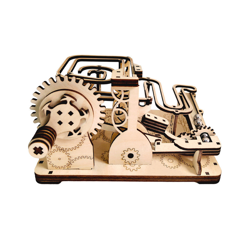 Houten baanbal mechanische transmissie model veelzijdig DIY puzzel speelgoed voor alle leeftijden