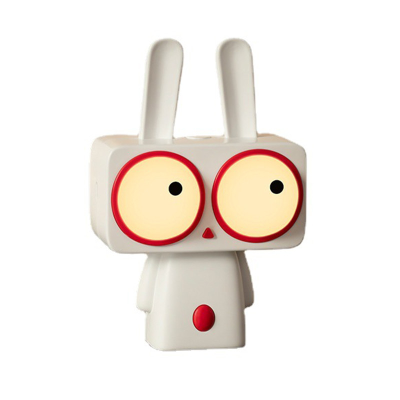Bobi Rabbit Slaapende Nachtlicht Gepersonaliseerde Cartoon Desktop Light voor de dag van de April Fool