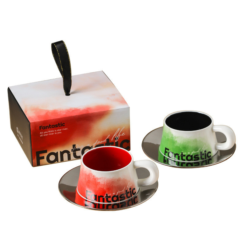 Capaciteit Waterbeker Grote Latte Art Cup in Fantesi-serie voor op maat gemaakte zakelijke geschenken