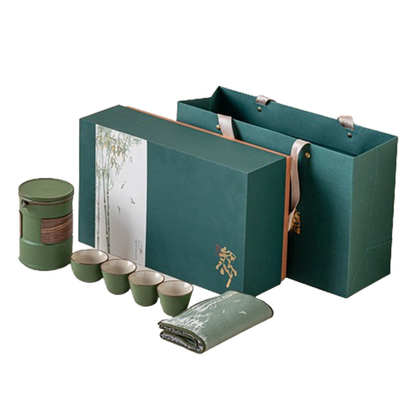 Presentatie Geschenk Set Klant Logo Theeset Theepot Meesterbeker Theekop*3 Theetoilet*1