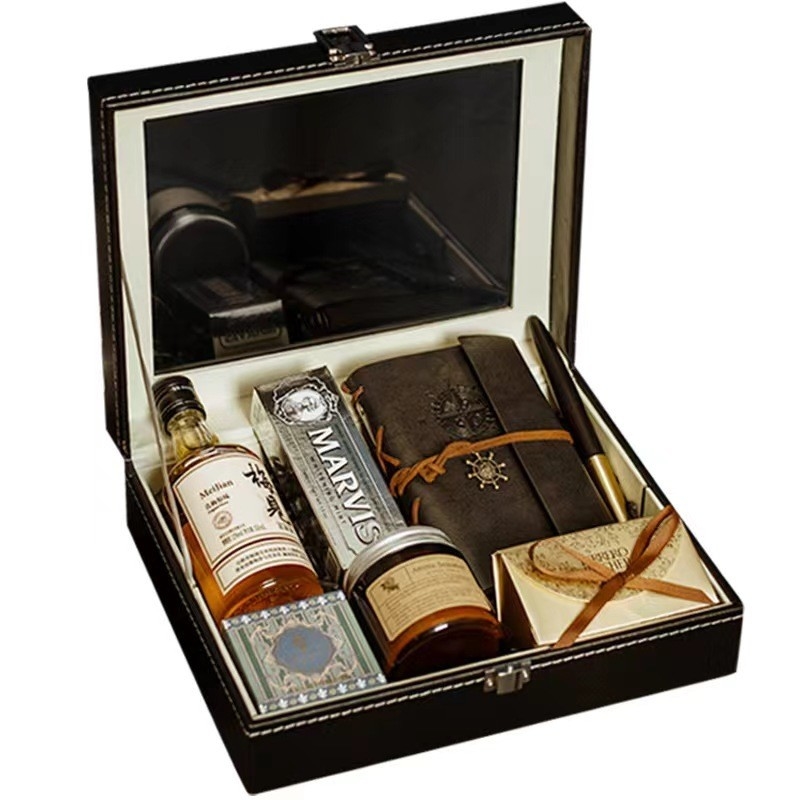 High End Praktische Bruiloft Bruidsmeisje Bruidsman's Return Gift Box Set voor Nieuwheid Geschenken