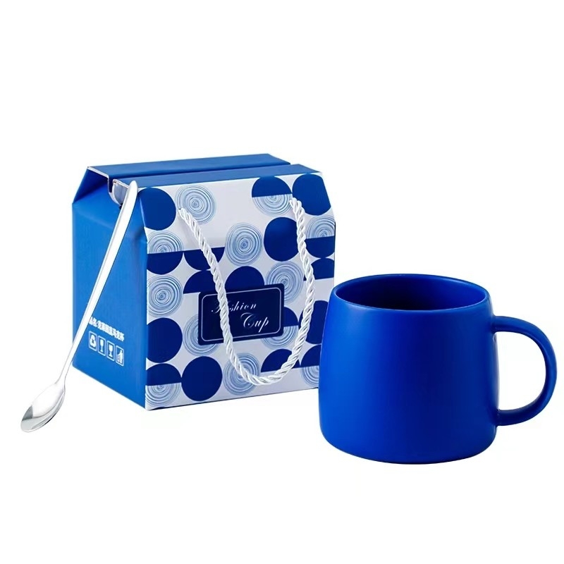 Gepersonaliseerd logo geaccepteerd Geful Home Klein Blauwe mok Kleur Boxrac voor jaargelegenheid