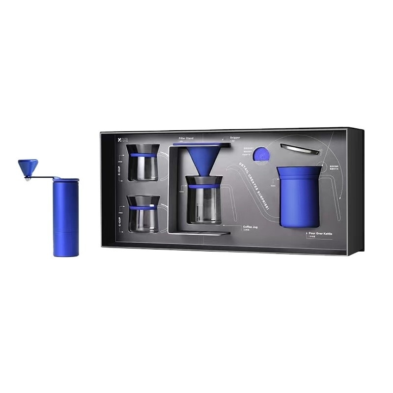 6 stukjes handgemaakte koffiepot set cadeaubon met zijde-scherm printtechnieken