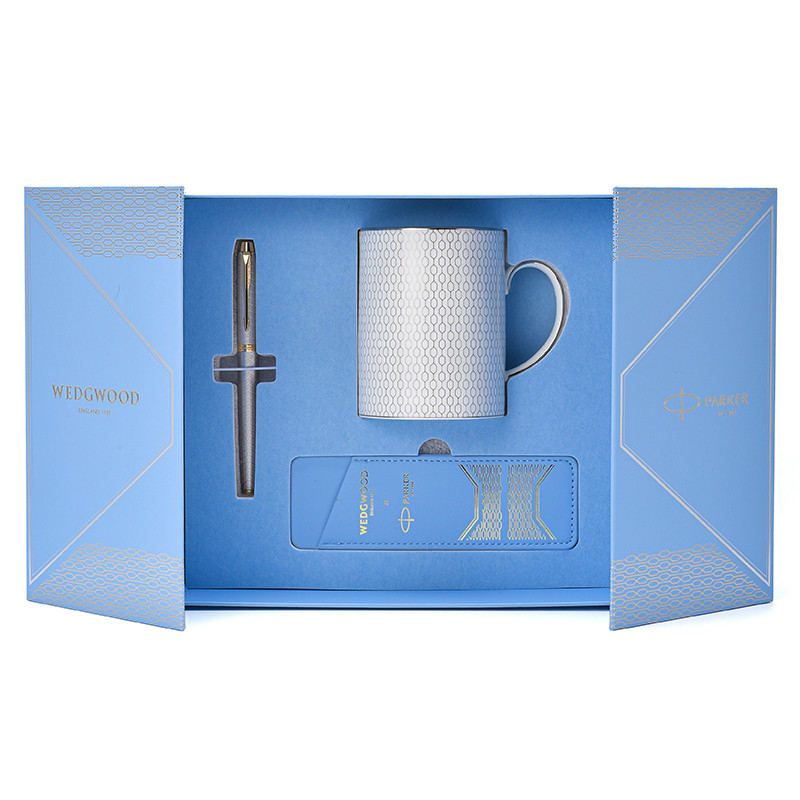 IM Twilight City Pearl Pen Wedgwood Platinum Geometry Mug Joint Set voor Event Gifting