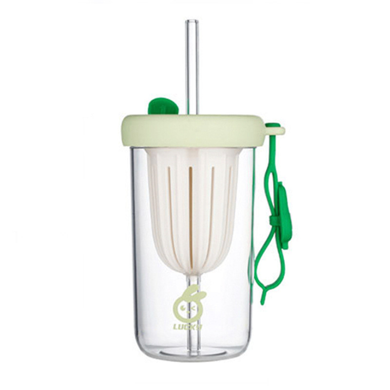 Theeseparatie Theekop 500 ml Hoog uitziende koude extractiebeker met stro-waterbeker Activiteit cadeau