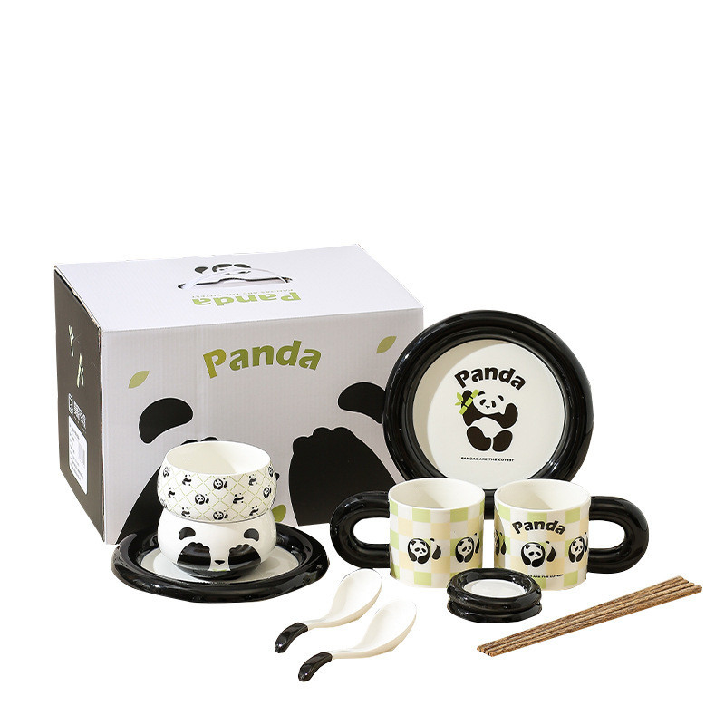 Verbeter uw hotel en resort diner ervaring met Panda Cub Keramische cadeaubon Set