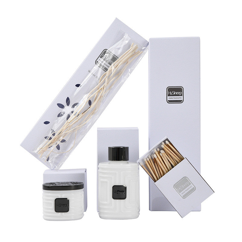 Eindgeschenk Vintage Natuurlijke Plant Geur Geschenkdoos Pure Plant Sojabonen Wax Geur Set