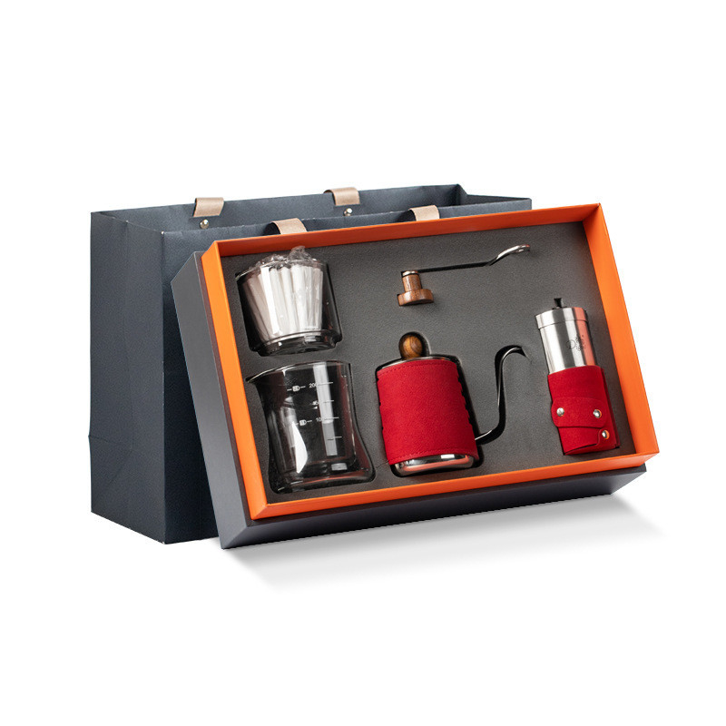 Star Clear Drip Pot Coffee Set voor de landbouw Geen handvatpot en bonenmaler inbegrepen