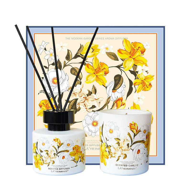 Klanten logo aromatherapie cadeau doos set essentiële olie kaars voor vrouwen souvenir cadeautjes