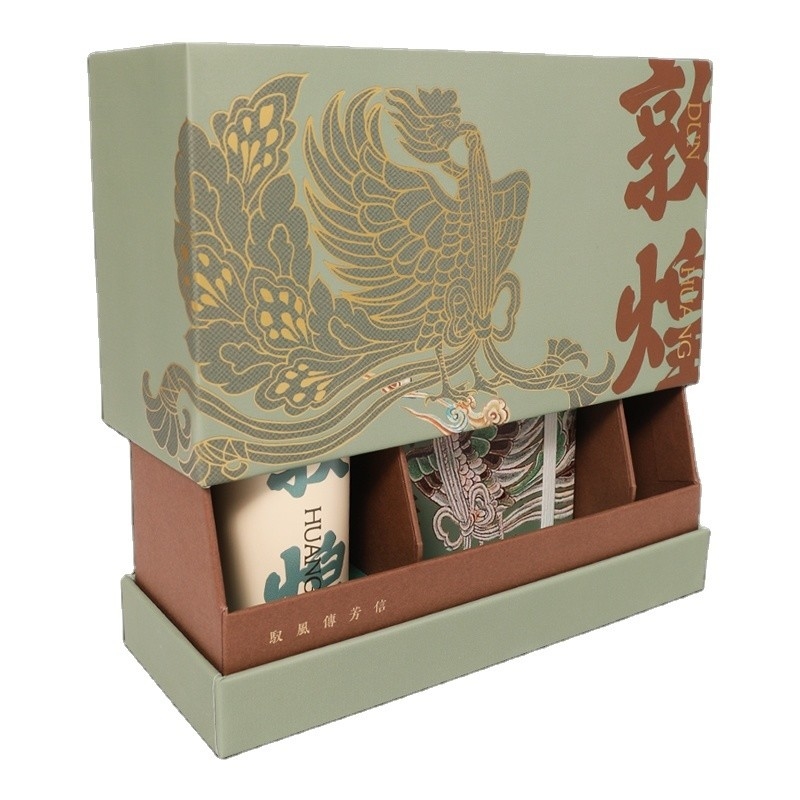 Jaarcadeau Originele ontwerp Dunhuang stijl Handcadeau en geïsoleerde beker met klantlogo
