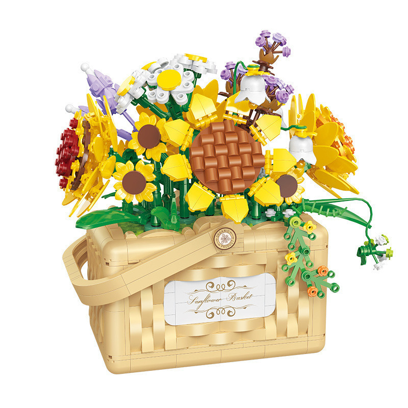 Belle Di Mini Particle Building Blocks Flower Basket Series Een must-have voor het onderwijs
