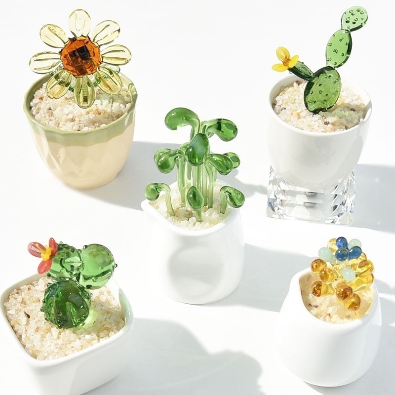Promotie Verfraaien cadeautjes Glas ornamenten voor succulente cactussen en potplanten