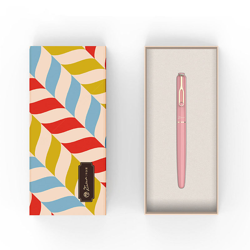 Werknemer verjaardag geschenk aangepast snoep serie kleurrijke pen doos voor logo van de klant